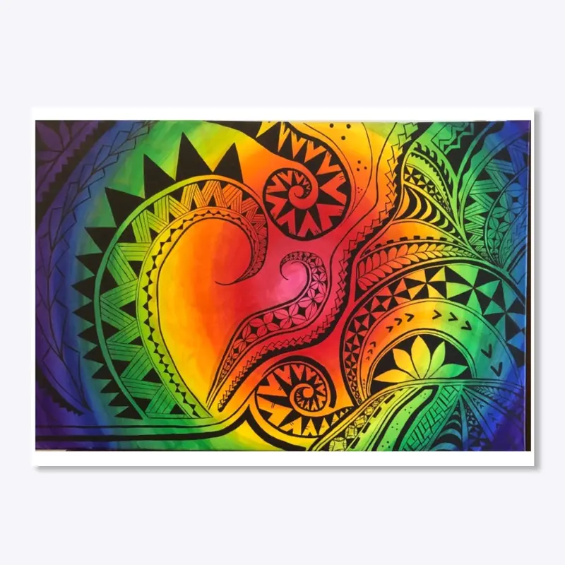 “Hope” Polynesian print